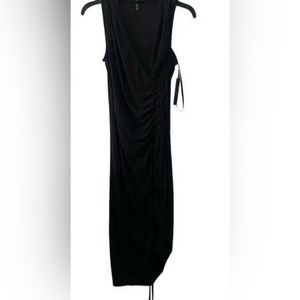 Mike & Joey long black sleeveless dress medium